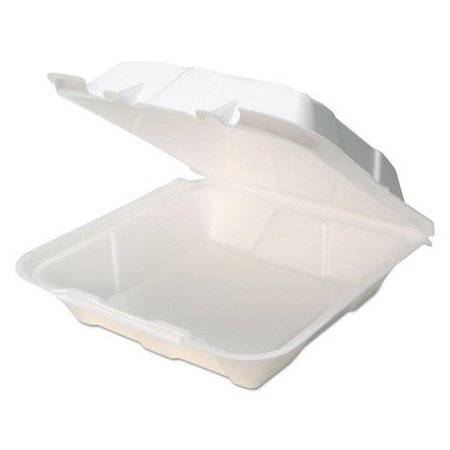 PACTIV Pactiv YTD199010000 CPC 9 in. Foam Hinged Lid Containers; White - Case of 150 YTD199010000  CPC